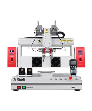 桌麵式三軸雙頭全自動焊錫機器人