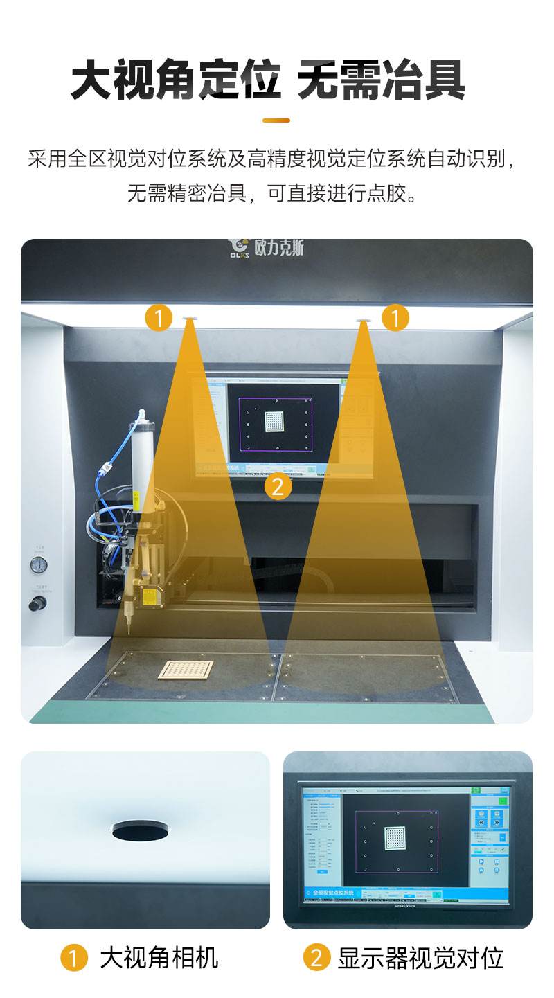 單頭雙工位大視角視覺點膠機5
