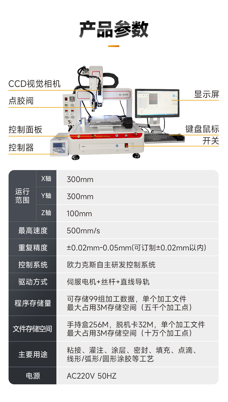 OL-D300桌麵式（shì）視覺點膠機5